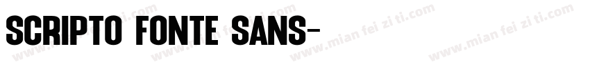 Scripto Fonte Sans字体转换